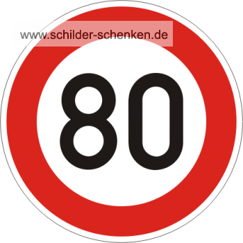 Schild Ronde 80