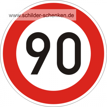 Schild Ronde 90