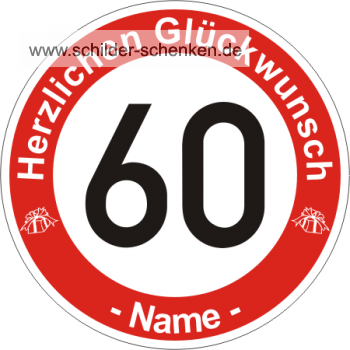 Schild Geburtstag 60 Jahre