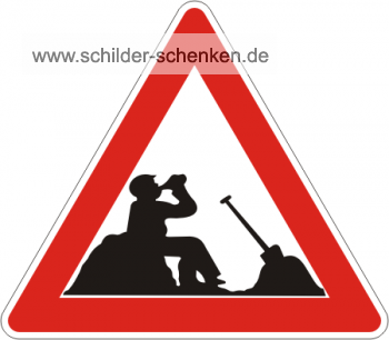 Schild Prost Bauarbeiter
