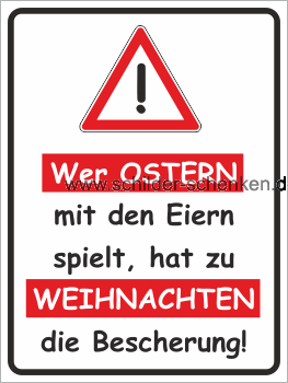 Schild Ostern