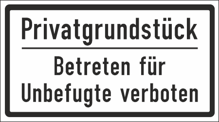 Privatgrundstück Schild Privat mit Schutzlaminat 30 x 42 cm Grundstück 