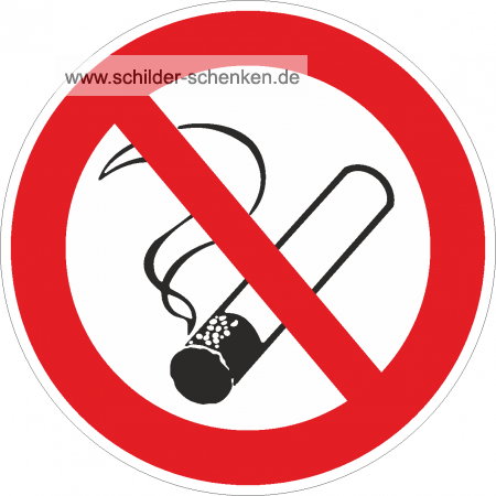 Aluminiumschild Ronde "Rauchen verboten"