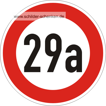 Schild Ronde 29a