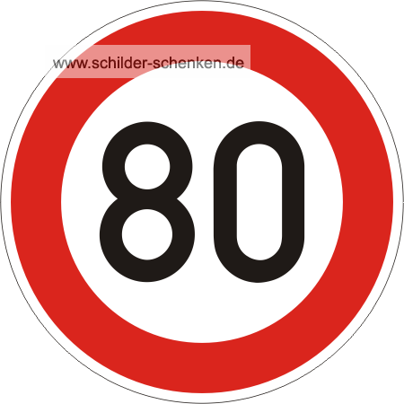 Schild Ronde 80
