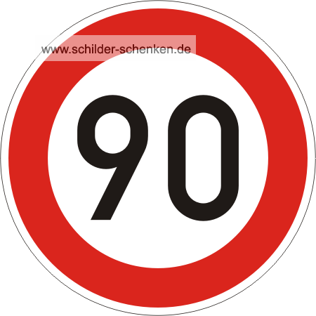 Schild Ronde 90