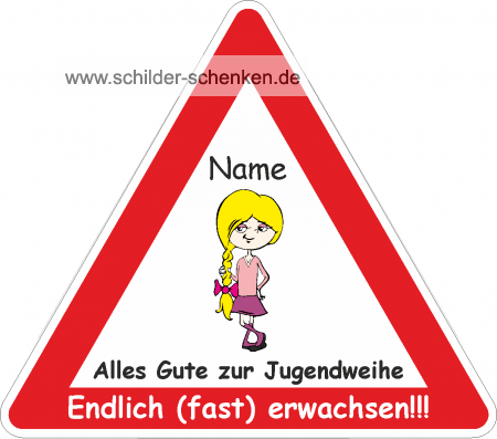 Spaßschild Jugendweihe