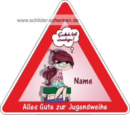 Spaßschild Jugendweihe Junge
