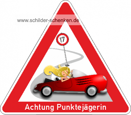 Achtung Punktejägerin Mädchen