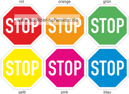 Spaßschild STOP Schild