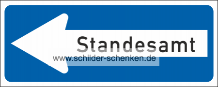 Spaßschild Standesamt