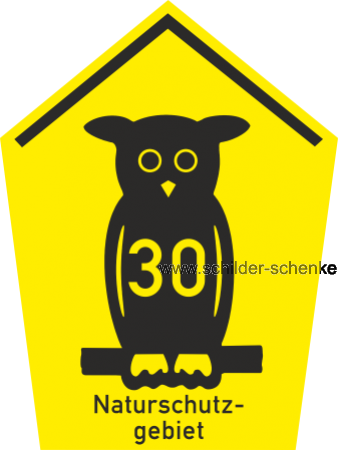 Spaßschild Eule