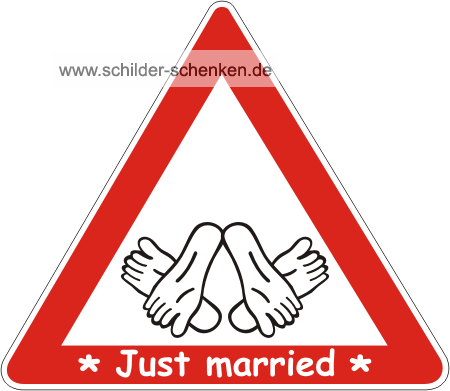 Schild Just married